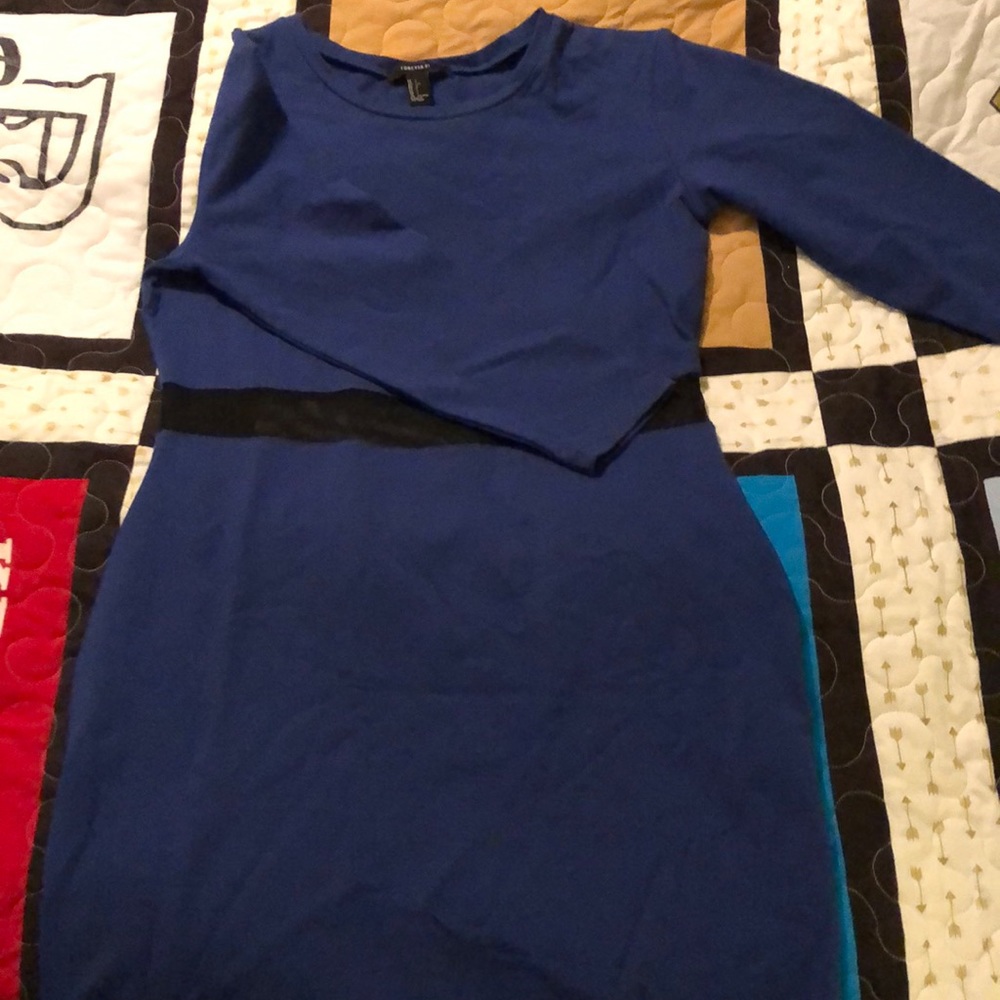 Women’s Forever 21 Navy Blue Long Sleeve Dress